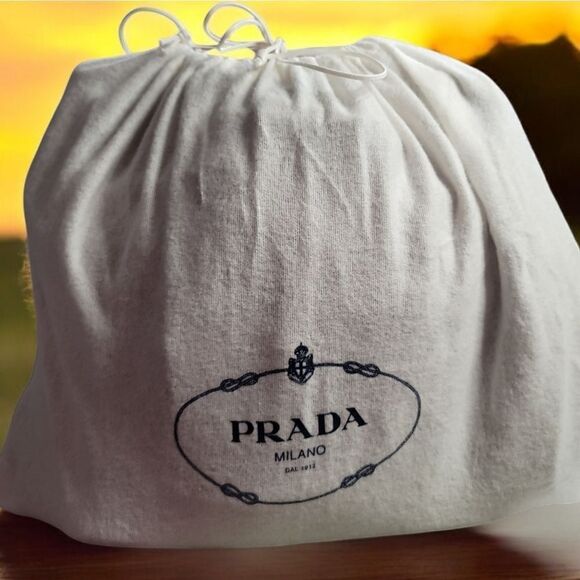 PRADA Vintage All Leather Bucket Shoulder Bag comes with COA , Dust Bag RARE Bag - Picture 16 of 16